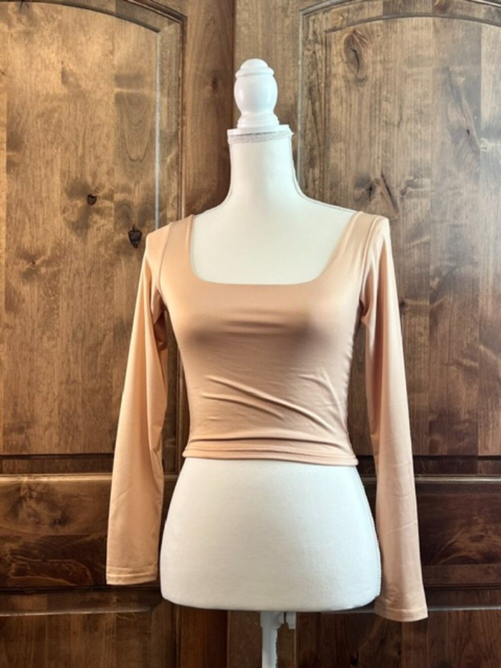 Women's Tan Crop Top